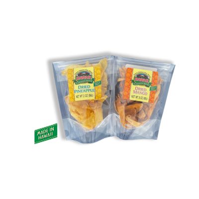 ASSORTED MADE-IN-HAWAII DRIED FRUITS 2 OR 3 OZ.