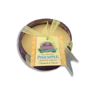 PINEAPPLE SCENTED CANDLE IN COCONUT SHELL