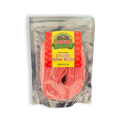 LYCHEE-FLAVORED SOUR BELTS 6 OZ.