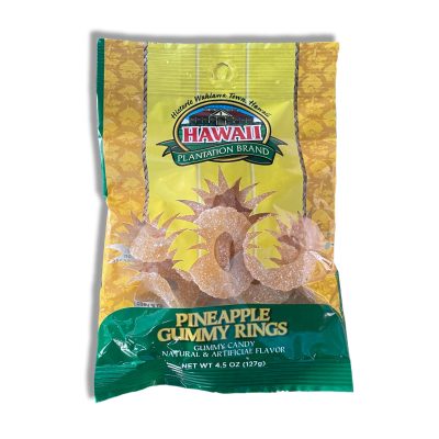 PINEAPPLE GUMMY RINGS 4.5 OZ.