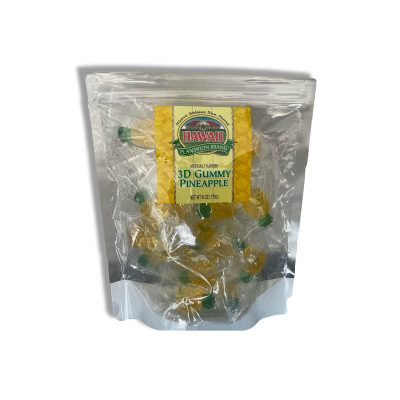 3D GUMMY PINEAPPLE-FLAVORED 6 OZ.