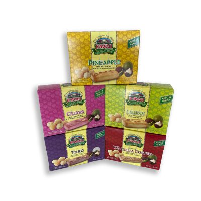 ASSORTED HAWAIIAN MACADAMIA NUT SHORTBREAD COOKIES 4 OZ.