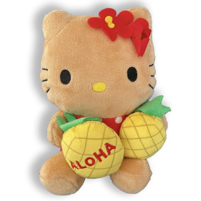 HELLO KITTY - 6" PLUSH WITH TWO PINEAPPLES